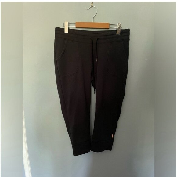Lucy Athletic Capris Black Compression Cropped Pants Women’s Gym Medium - Picture 1 of 5